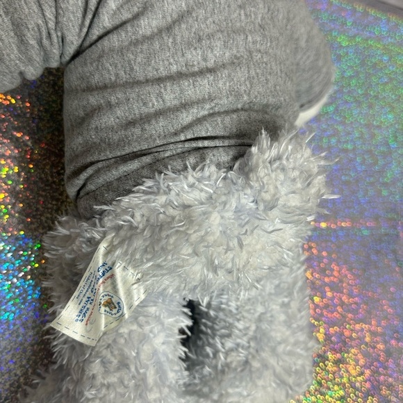 Build a Bear BAB Light Blue Bear Stuffed Animal California Shirt Vintage Plush - Picture 9 of 11